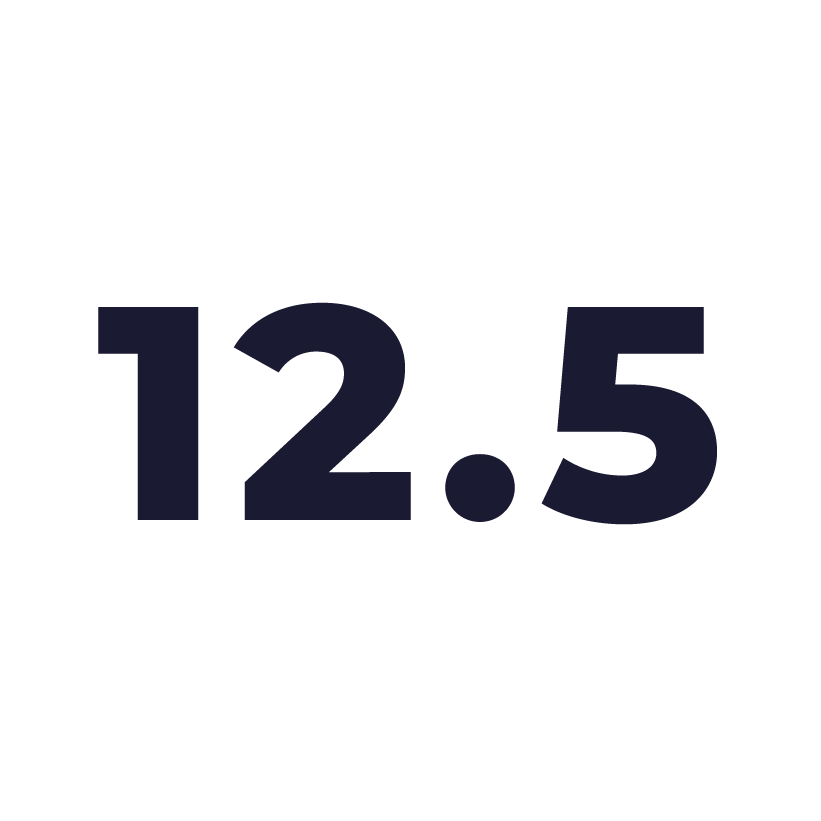 logo 12.5 blanc